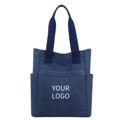 Vintage Style Canvas Tote Bag