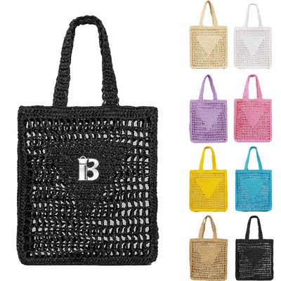 Knitted Mesh Tote Bag