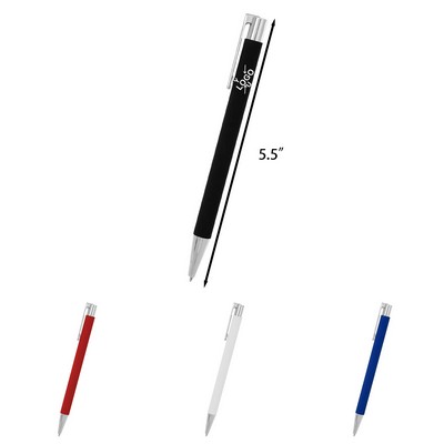 Rubberized Aluminum Ballpoint Pen
