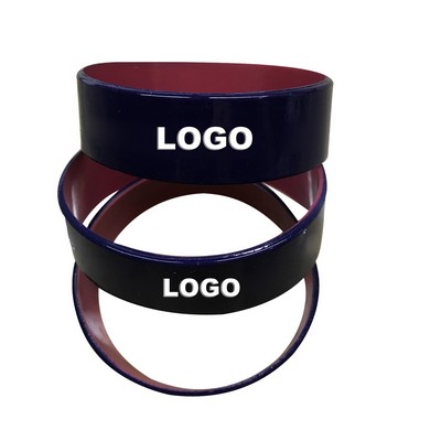 Debossed/Color-Filled Silicone Custom Wristband - 1"w