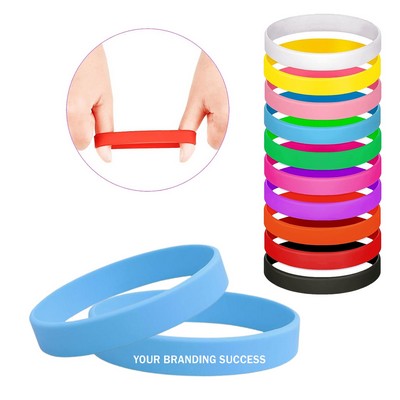 Debossed Full Colors Silicone Wristband