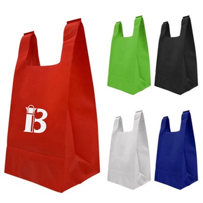 Reusable T-Shirt Style Non-Woven Tote Bag