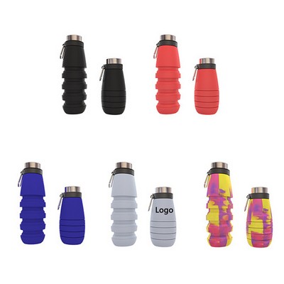 Portable Silicone Collapsible Water Bottle(550 ML)