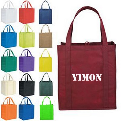 Non Woven Grocery Tote Bag with 20" Reinforced Handles