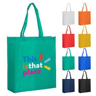 Nonwoven Tote Bag with Wide Gusset – (90 GSM)