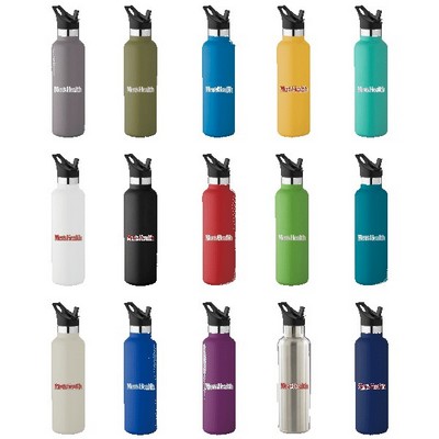 20 oz Basecamp Mesa Tundra Bottle with Screw Top and Flip-Top Straw Lid